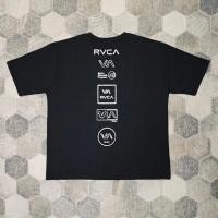 ราคา เสื้อยืด RVCA แบบพิมพ์เหมือนกันสำหรับทั้งผู้ชายและผู้หญิง ทำจากผ้าฝ้าย 100 (40421536277)