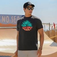 ราคา RVCA เสื้อยืดแขนสั้น สำหรับวันหยุดและฟิตเนส (44371540583)