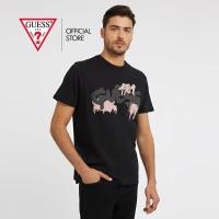 ราคา GUESS เสื้อยืดแขนสั้นสำหรับผู้ชาย ออกแบบโลโก้กราฟิตี้ ทำจากผ้าฝ้าย สไตล์ลำลอง (40822765378)