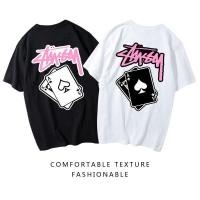 ราคา ร้อน ขาย เสื้อผ้าฤดูร้อนสําหรับผู้ชายและผู้หญิงเสื้อยืดแขนสั้นไพ่โป๊กเกอร์พิมพ์ผ้าฝ้าย 100 ทรงหลวม ซอก ออกแบบเสื้อผ้าสไตล์วิทยาลัย 1022 (29664812384)