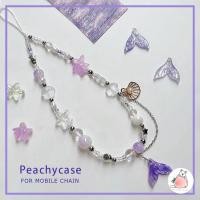 ราคา อิน นางเงือกสีม่วง หางปลา มุกเปลือกหอยคริสตัลลูกปัดเชือกเส้นเล็กโทรศัพท์มือถือสายรัดข้อมือสร้อยข้อมือแฮนด์เมดพวงกุญแจเสน่ห์โซ่สตริงแขวนสายกระเป๋าแต่ง (29404405368)