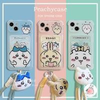 ราคา การ์ตูนน่ารัก ชิกาว การ์ดกระเป๋าสตางค์สล็อตเคสโทรศัพท์เข้ากันได้สําหรับ ไอโฟน 15 14 13 12 มือโปร สูงสุด 11 กับกระต่ายตุ๊กตาสายรัดข้อมือครอบคลุมเต็ม ทีพียู ต่อต้าน หยด ปลอกโ (29353587547)