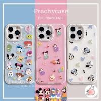 ราคา Disney น่ารัก Toy Story Mickey Mouse เคสโทรศัพท์สําหรับ iPhone 16 15 14 13 12 Pro Max 11 เพชรกรอบกล้องฝาหลัง TPU เคสกันกระแทก (42355275350)