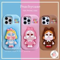 ราคา การ์ตูนอลิซกระต่ายหมี Crybaby สาวผู้ถือขาตั้งโทรศัพท์มือถือกรณีเข้ากันได้สําหรับ iPhone 17 16 15 14 13 12 Pro Max 11 11promax Anti fall ป้องกันซิลิโคนเปลือกมือถือ (41814959785)