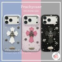 ราคา แฟชั่น 3D Chrome Hearts ดาวหนังโทรศัพท์มือถือสําหรับ iPhone 17 16 15 14 Pro Max 13 iPhone17 Shock Proof Mobile ฝาหลังปลอก (27243286674)