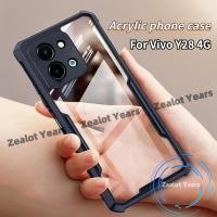 ราคา ปลอกอะคริลิคสําหรับ Vivo Y28 4G VivoY28 Y 28 โปร ่ งใสกลับกันกระแทกมุม Slim Cover (29801105209)