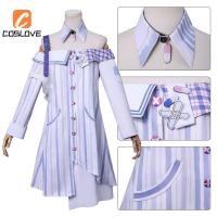 ราคา ชุดคอสเพลย์จากอนิเมะเกม Infinity Nikki สำหรับผู้หญิง แขนกุดและกระโปรง (47500807825)