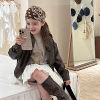 ราคา แจ็คเก็ตหนังสั้นสำหรับเด็กหญิงและทารก สไตล์แฟชั่น สวมใส่สบายในฤดูใบไม้ร่วง (53200845911)