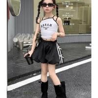 ราคา ชุดแฟชั่นสำหรับเด็กหญิง ฤดูร้อน หวานน่ารัก เสื้อ Tops กางเกงขาสั้นพร้อมโบว์ ชุดลำลองสองชิ้น (44064434470)