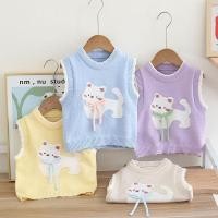 ราคา เสื้อผ้าเด็กผู้หญิงฤดูใบไม้ร่วง ลายการ์ตูนน่ารัก สไตล์เกาหลี แขนกุด พร้อมโบว์ (41568773371)