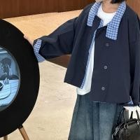 ราคา แจ็คเก็ตเด็กสไตล์เกาหลีเย็บลายสก๊อตสำหรับฤดูใบไม้ร่วง สบายและคล่องตัว (26142372776)