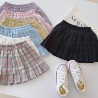 ราคา กระโปรงพลีทสั้น ผ้าฝ้าย ลายสก๊อต สีพื้น แฟชั่นเจ้าหญิง สไตล์เกาหลี สําหรับเด็กผู้หญิง (24721712973)