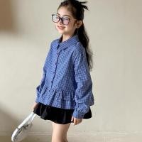 ราคา เสื้อแขนยาวลายสก๊อตสำหรับเด็กหญิง สไตล์แฟชั่น (56000645490)