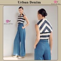 ราคา Urban Denim Look Set เซ็ต 3ชิ้น มีเสื้อแขนกุดลายขวางกับกางเกงยีนส์ขายาวและเข็มขัดให้ 1 เส้น เสื้อปกคอใหญ่ กระดุมหน้า (43152674038)