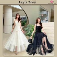 ราคา มีให้เลือก2สี ครีม ดำ Layla Zoey Dress เดรสยาว แขนกุด ช่วงบนเนื้อผ้าลูกไม้ปักเลื่อม ขอบแขนเย็บด้วยผ้าลูกไม้ ซิปหลัง (41765464909)