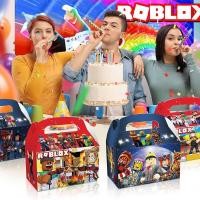 ราคา 12 Pcs Roblox Sandbox Game Candy Handheld Paper Boxes Perfect for Party Favors and Gifts (42420242549)