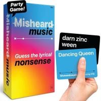 ราคา Misheard Music Guess The Lyric Nonsense Guess The Song or Artist Card Game (29591102472)