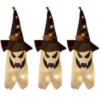 ราคา 3PC Halloween Glowing Ghost Light Outdoor Decor Garden Prop Party Home Hanging (27643236259)