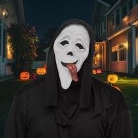 ราคา Halloween Scream Ghost Face Mask Scary Design for Halloween Party Cosplay Horror Themed Events (42319168106)