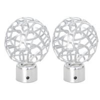 ราคา Nordic Curtain Rod Roman Pole Hollow Head End Cap Decoration Stylish Accessory for Window Curtain Setup (40673628478)