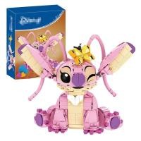 ราคา Stitch and Angel Model Disney Cartoon Building Blocks Children s Educational Toys Gifts for kids 784PCS Bricks (55200356225)