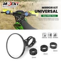 ราคา KX KLX รถจักรยานยนต์ Circular handle กระจกมองหลังมุมกว้างสําหรับ Kawasaki KLX450R KX250 KX450 KLX KX 125 250 450 KX450F KX250F (42112375043)