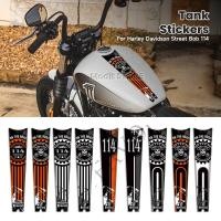 ราคา สําหรับ Harley Davidson Street Bob 114 3D รถจักรยานยนต์การใช้น้ํามันแก๊สถัง Pad เข่า Decals Protector สติกเกอร์ชุด (41361453340)