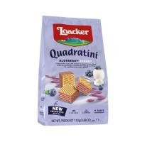 ราคา Loacker ล็อคเกอร์ ขนมเวเฟอร์สอดไส้บลูเบอร์รี่โยเกิร์ตควอดราตินี 110 กรัม (50051099383)