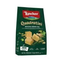 ราคา Loacker ล็อคเกอร์ ขนมเวเฟอร์สอดไส้มัทฉะกรีนทีควอดราตินี 110 กรัม (53301104166)