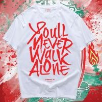 ราคา COD สินค้าพร้อมส่ง เสื้อยืด You wii ever walk alone Liverpool COTTON 100 เอนวี่สบู่ shirt (40218908267)