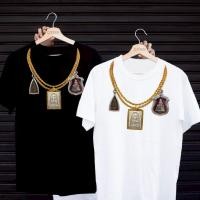 ราคา เสื้อยืดสกรีนลาย สร้อยพระ 3 องค์ เสื้อยืดผ้า MICRO POLYESTER 100 เสื้อยืดผ้าไมโครโพลีเอสเตอร์ 100 (42117112026)