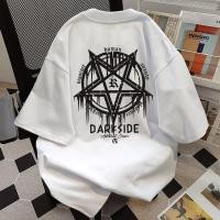 ราคา ผ้าฝ้าย 100 oversize unisex เนื้อผ้านุ่มระบายแขนสั้น T shirt สีดำและสีขาว เสื้อยืดทูโทน เสื้อยืดแขนสั้น C801 (40722840880)