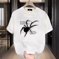 ราคา YOUNG Tเสื้อยืดคอกลม แขนสั้น พิมพ์ลายสุดเท่ oversize t shirt เสื้อแฟชั่นฮิปฮอปเมกา เสื้อสตรีทแฟชั่น สีพื้น สีขาว ดำ (48050125668)