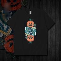 ราคา จัดส่งตลอด 24 ชั่วโมง เสื้อฮาโลวีน สีดำ ลายผี โครงกระดูก ซอมบี้ ฟักทอง แม่มด ผ้า cotton100 halloween (44369212675)