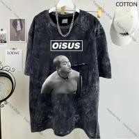 ราคา เสื้อยืดฟอก oversize ไตล์สตรีทแฟชั่น เสื้อยืด ไม่ต้องรีด ไม่ย้วย ฟอก ลายพระจันทร์ สไตล์วินเทจ ชาย oversize T0001 (43771593831)