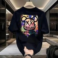 ราคา เสื้อดำ เสื้อ oversize สกรีนหน้าหลัง ลาย LEEWGURB BEAR มิติ ผ้าคอตตอน 100 เนื้อผ้าเกรดพรีเมียม คอกลม ใส่สบาย (43316051452)