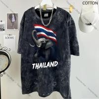ราคา เสื้อยืดฟอก oversize ไตล์สตรีทแฟชั่น เสื้อยืด ไม่ต้องรีด ไม่ย้วย ฟอก ลายพระจันทร์ สไตล์วินเทจ ชาย oversize T00088 (42321611944)
