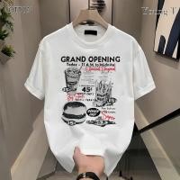 ราคา จัดส่งตลอด 24 ชั่วโมง เสื้อวินเทจผู้หญิง oversize สไตล์เกาหลี เสื้อยืดโอเวอร์ไซส์แขนสั้นคู่รัก ใส่ได้ทั้งชายและหญิง (41725496296)