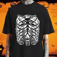 ราคา จัดส่งตลอด 24 ชั่วโมง เสื้อ HALLOWEEN ฮาโลวีน ลาย โครงกระดูก โครงกระดูก ฟักทอง ลวดลาย ผ้านิ่มใส่สบาย (40017804288)