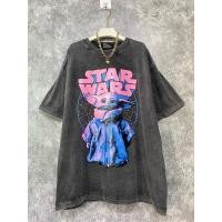 ราคา เสื้อยืดฟอก oversize เท่ๆวินเทจ ด้านบนคอกลมผ้าฝ้ายแฟชั่นสีดำ เสื้อยืดโอเวอร์ไซส์ งานผ้าฟอกวินเทจ No 144 (29591982878)