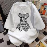 ราคา เสื้อยืด oversize เสื้อยืดสีดํา คอกลม การ์ตูน ผ้าคอตตอน สไตล์อเมริกัน สไตล์เกาหลี เสื้อยืดสีดําชาย cototn (44266108040)