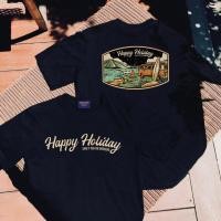 ราคา พร้อมส่ง เสื้อยืด HAPPY HOLIDAY ผ้า Cotton100 (29191802521)