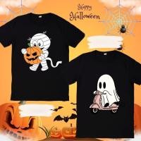 ราคา จัดส่งตลอด 24 ชั่วโมง HALLOWEEN เสื้อฮาโลวีน สีดำ ลายผี โครงกระดูก ซอมบี้ ฟักทอง แม่มด ผ้า cotton100 (41469056576)