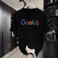 ราคา เสื้อวัฒนธรรมสตรีท เสื้อยืดแขนสั้น สกรีนลาย Gooไม่รู้ คอกลม สีดำ สีขาว Local Stock 100cotton (40967232339)
