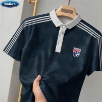 ราคา คุณภาพสูงคลาสสิกเสื้อกีฬา คอปกแฟชั่นมัลติสี เสื้อโปรโล ชายแห้งอย่างรวดเร็วและระบายอากาศและสไตล์บางแขนสั้น Unisex (49600536739)