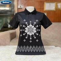 ราคา เสื้อโปโลสีดำ เสื้อเชิ้ตแขนสั้นสีดำ ไซส์ใหญ่ สำหรับทุกคน (47100536788)