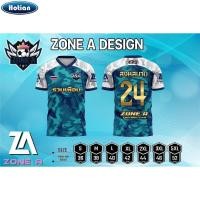 ราคา รวมเพื่อน เสื้อกีฬาพิมพ์ลาย Zone A เสื้อบอลใส่เล่นกีฬา ราคาถูก (27556870616)