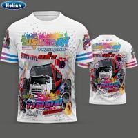 ราคา พร้อมส่ง ใหม่ วัยรุ่นรถแห่ เสื้อลายกราฟฟิก ผ้าไมโครสีสันสดใส รอบอก 42 นิ้ว Kingforce (24873311078)