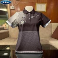 ราคา เสื้อโปโลสีดำ เสื้อเชิ้ตแขนสั้นสีดำ ไซส์ใหญ่ สำหรับทุกคน (46750541970)