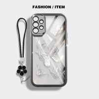 ราคา SAMSUNG ผีเสื้อหรูหรากันกระแทกเคสโทรศัพท์samsung Galaxy A52 A72 A32 A23 4G A52 A72 A32 A23 A33 A53 A73 5G A52Sปลอกโปร่งใสฝาครอบป้องกันด้วยเชือกแขวนดอกไม้ (28152533681)